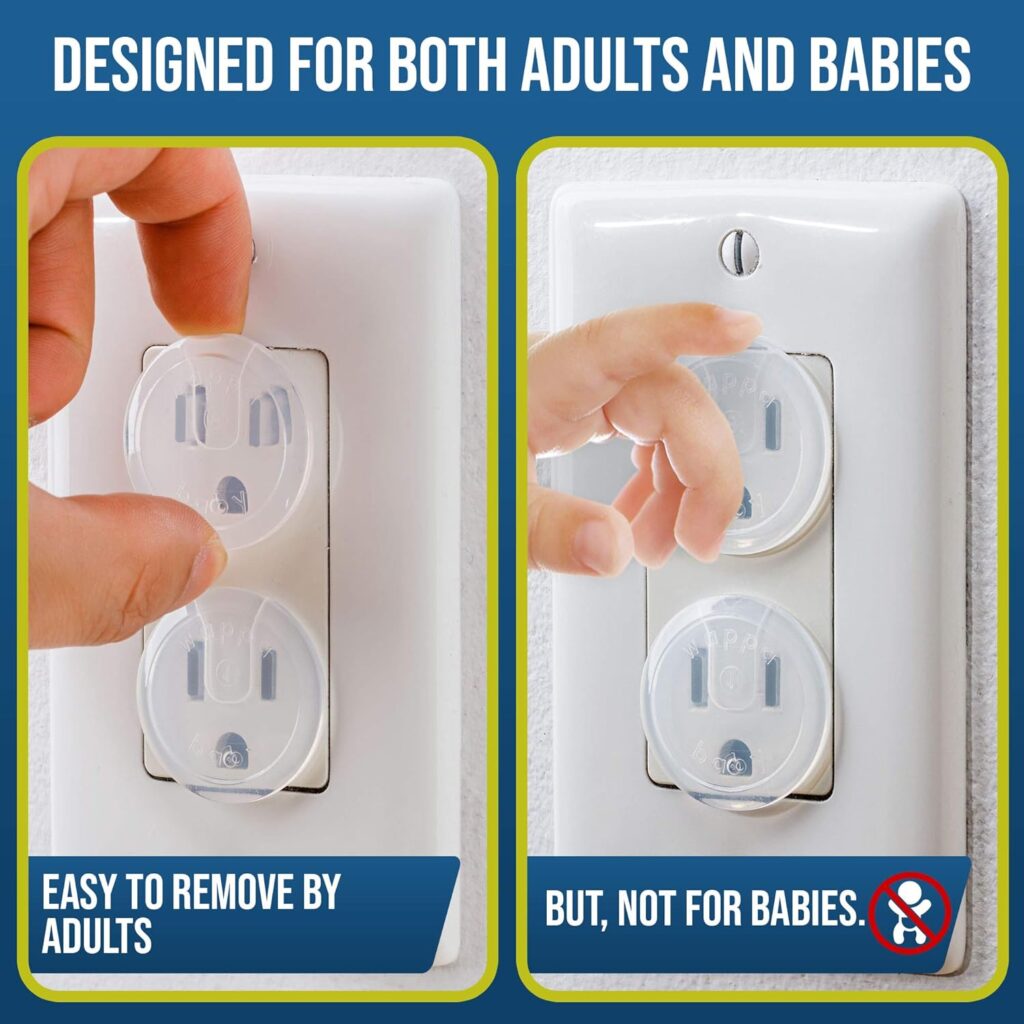Clear Outlet Covers (50 Pack) Value Pack – Baby Safety Outlet Plug Covers – Durable  Steady – Child Proof Your Outlets Easily