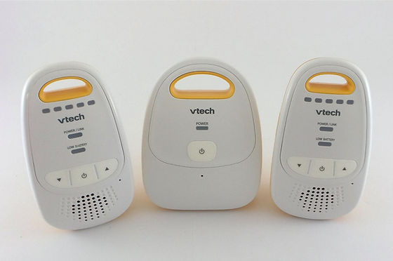 VTech DM111 Upgraded Audio Baby Monitor. 1 Parent Unit with Rechargeable Battery, Best-in-Class Long Range, Digital Wireless Transmission, Crystal-Clear Sound, Plug  Play, Sound Indicator  Alerts